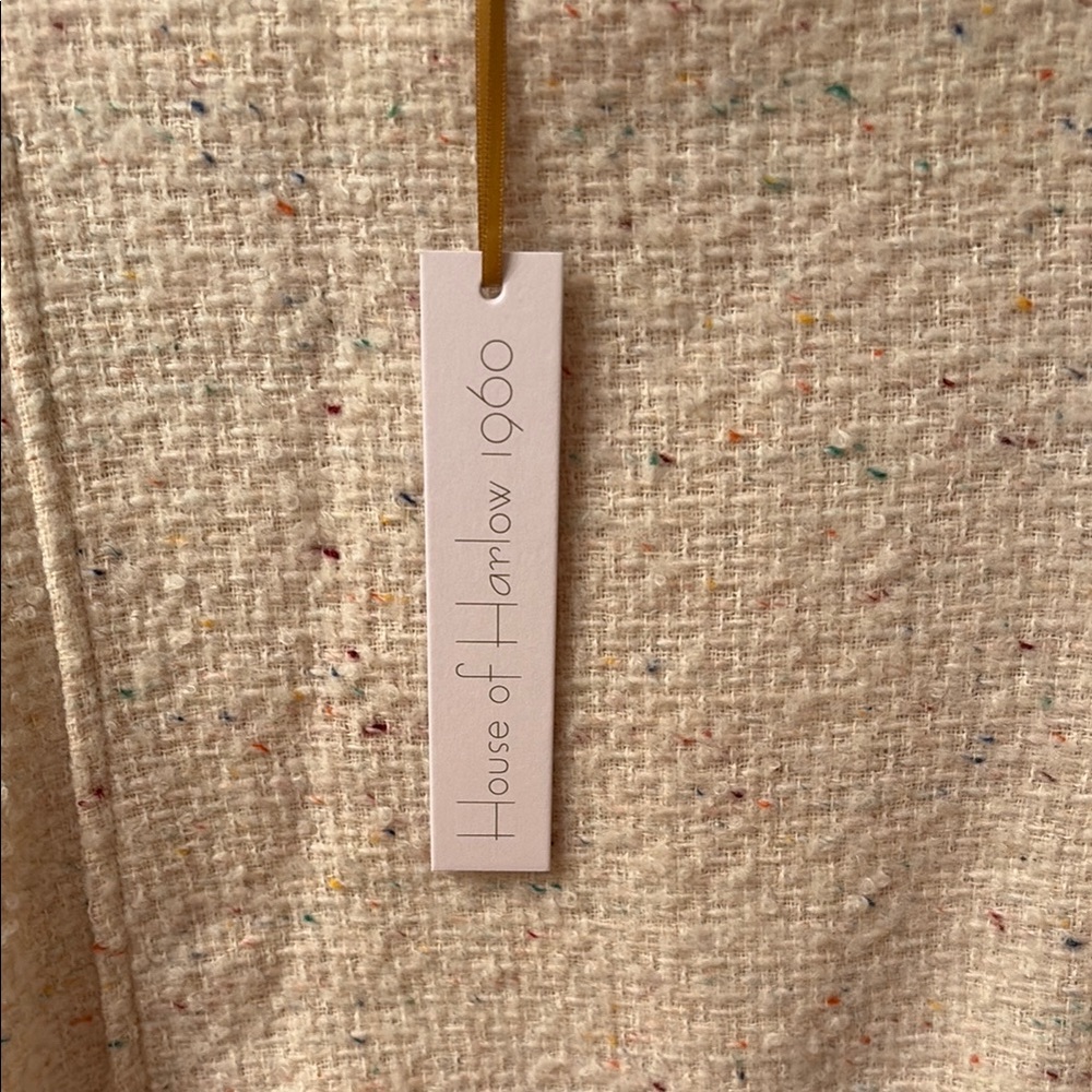 NWT House of Harlow 1960 Tweed Cream Dress - Picture 6 of 12